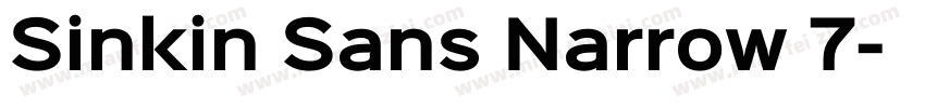 Sinkin Sans Narrow 7字体转换